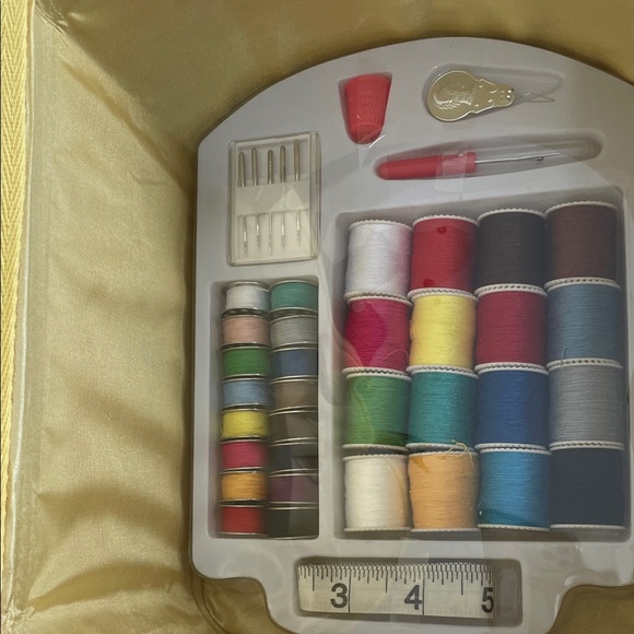 Colorful Woven Sewing Basket - Picture 9 of 10